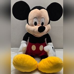 Disney MICKEY MOUSE Plush Doll Large 24" Stuffed Animal Toy Red Shorts